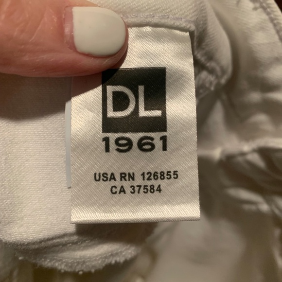 DL1961 Margaux Mid-rise Instasculpt Ankle Skinny Jeans in Porcelain size 34 - Picture 5 of 7